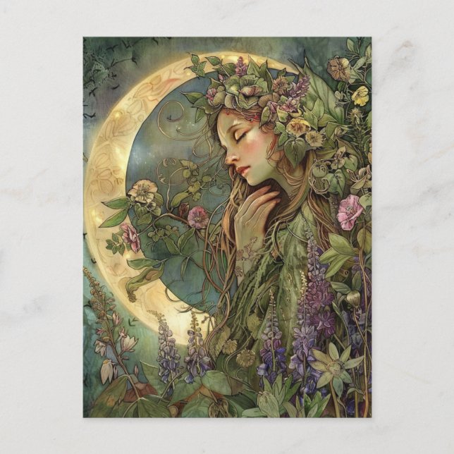 Carte postale Crescent Moon Ostara (Devant)