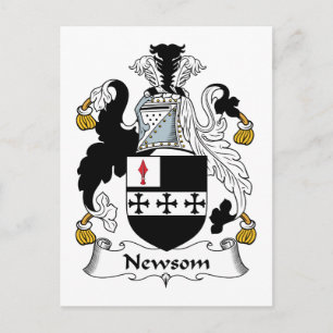 Carte Postale Crest de famille Newsom