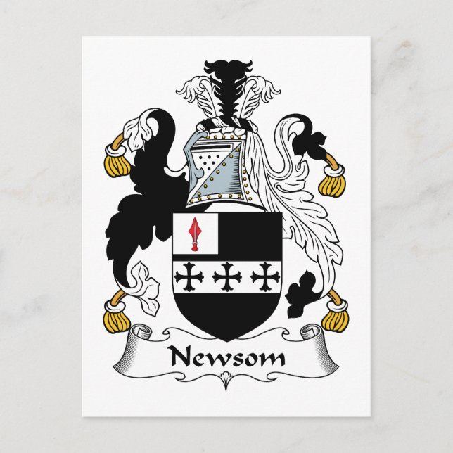 Carte Postale Crest de famille Newsom (Devant)