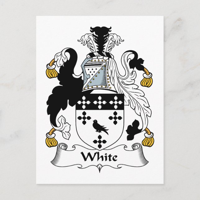 Carte Postale Crest de la famille blanche (Devant)