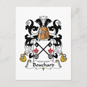 Carte Postale Crest de la famille Bouchard