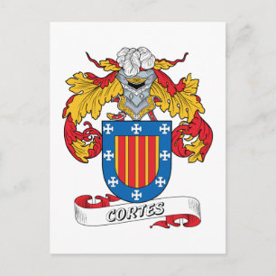 Carte Postale Crest de la famille Cortes