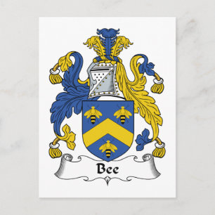 Carte Postale Crest de la famille des abeilles