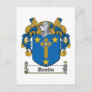 Carte Postale Crest de la famille Devlin