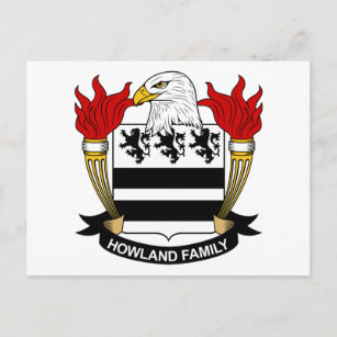 Carte Postale Crest de la famille Howland