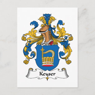 Carte Postale Crest de la famille Keyser