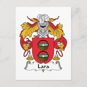 Carte Postale Crest de la famille Lara