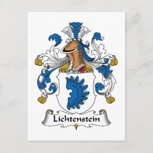 Carte Postale Crest de la famille Lichtenstein