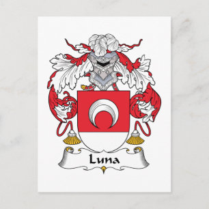 Carte Postale Crest de la famille Luna