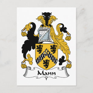 Carte Postale Crest de la famille Mann