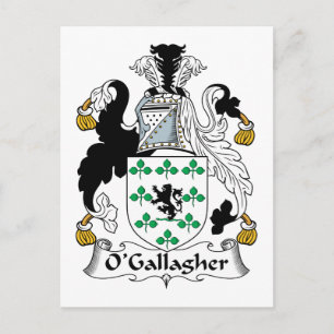 Carte Postale Crest de la famille O'Gallagher