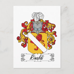 Carte Postale Crest de la famille Rinaldi