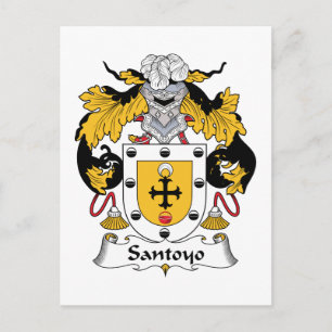 Carte Postale Crest de la famille Santos