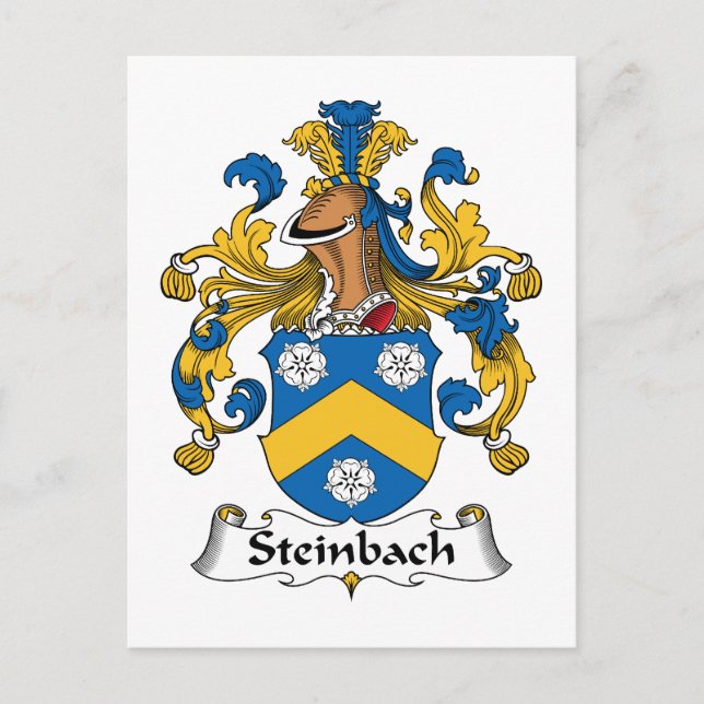 Carte Postale Crest de la famille Steinbach (Devant)