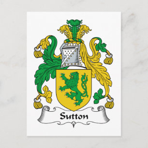 Carte Postale Crest de la famille Sutton