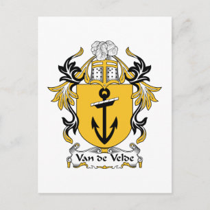 Carte Postale Crest de la famille Van de Velde