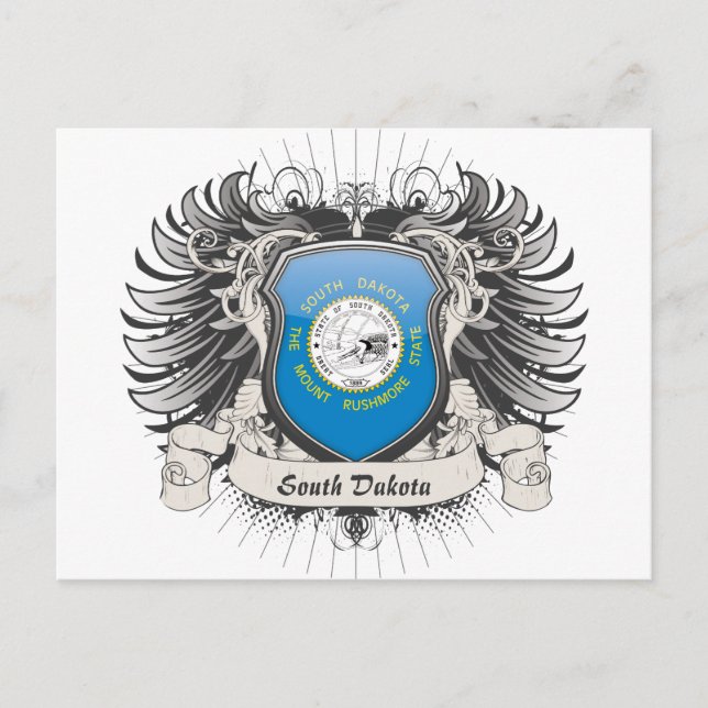 Carte Postale Crest du Dakota du Sud (Devant)