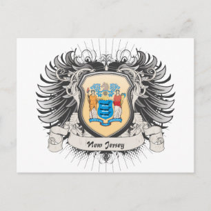 Carte Postale Crest du New Jersey