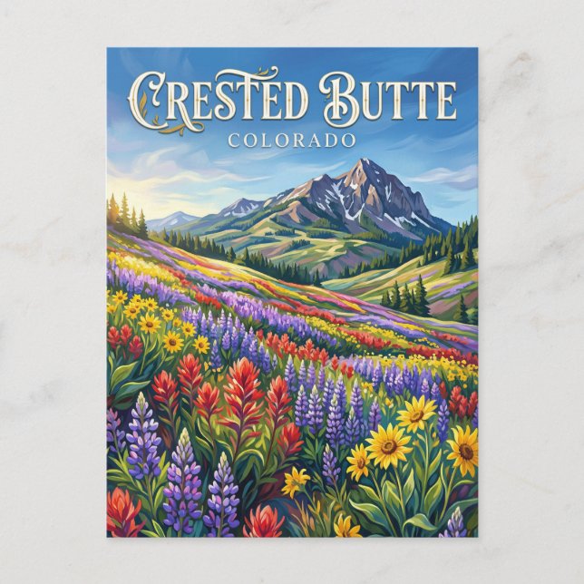 Carte Postale Crested Butte Colorado (Devant)