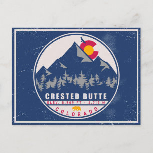 Carte Postale Crested Butte Colorado Souvenirs de coucher de sol