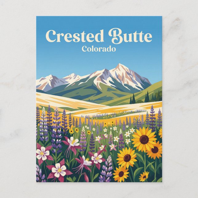 Carte Postale Crested Butte États-Unis (Devant)