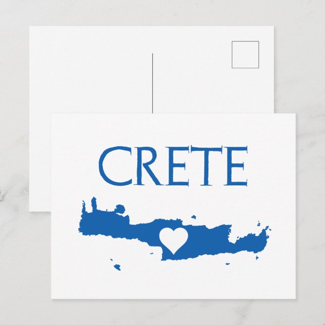 Carte Postale Crète (Devant / Derrière)