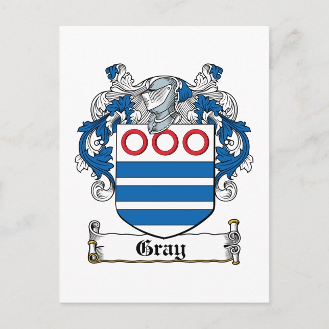 Carte Postale Crête de famille grise (Devant)