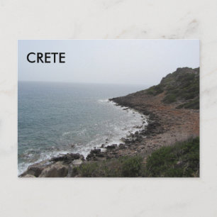 Carte Postale Crète le long de la mer Méditerranée