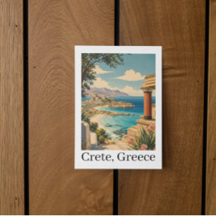 Carte Postale Crète vintage Grèce Vacances Île grecque Voyage