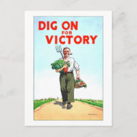 "Creusez pour la victoire" Jardinage de guerre vin