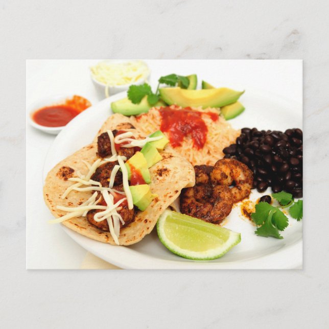 Carte Postale Crevette Taco (Devant)