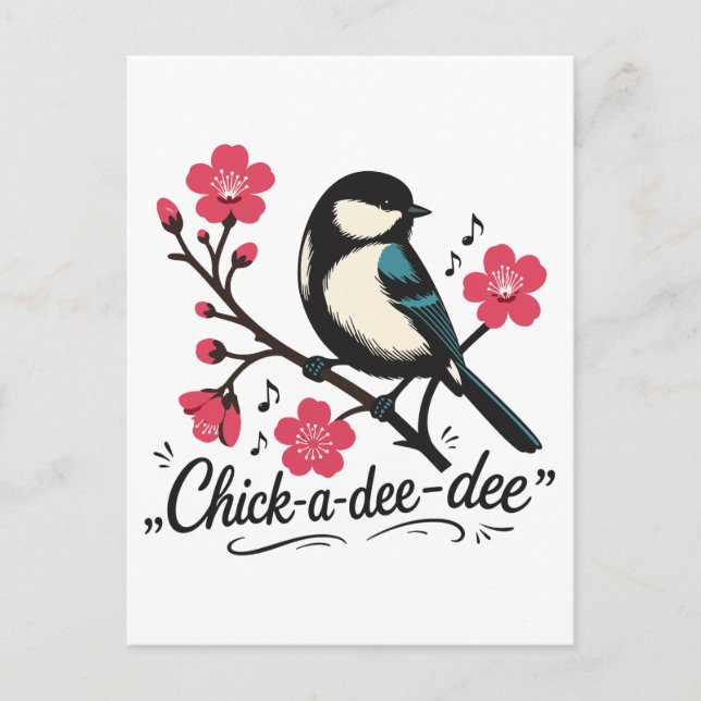 Carte Postale cri de mésange dé-dé-dé (Devant)