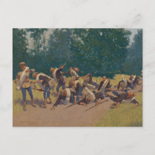 Carte Postale Cri de Shrapnel à San Juan Hill