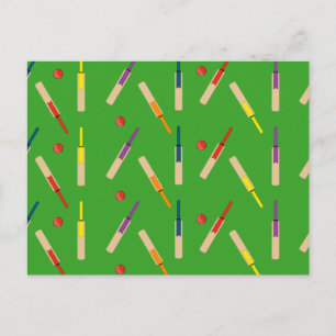 Carte Postale Cricket bats/ balls Post Card
