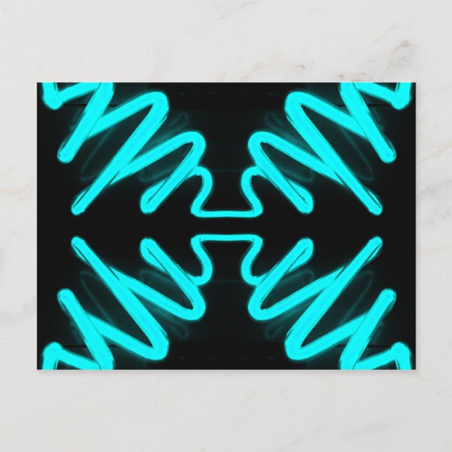 Carte Postale CricketDiane Art & Design Neon Turquoise (Devant)