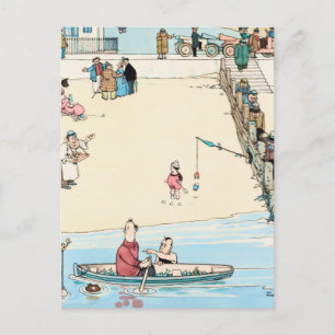 Carte Postale "Crimes balnéaires" par W Heath Robinson