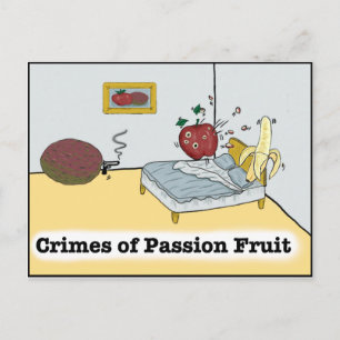 Carte Postale Crimes de passion Fruit Zazzle