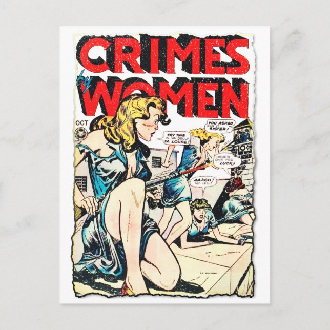 Carte Postale Crimes par les femmes #3 Couverture de livre de ba (Devant)