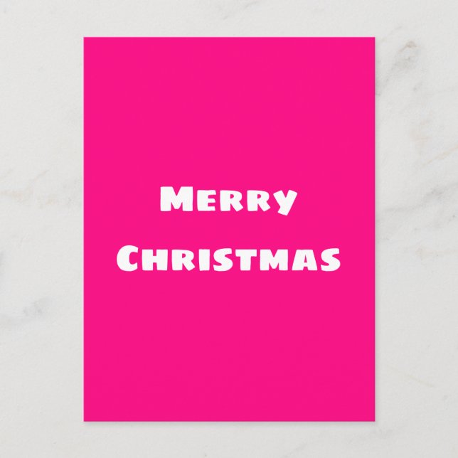 Carte Postale Crimson Festive Joyeux Noël (Devant)