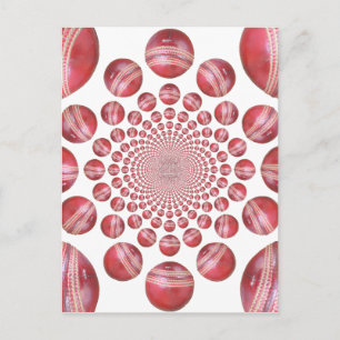 Carte Postale Crimson Vortex : Belle œuvre d'art de balle de cri