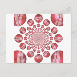 Carte Postale Crimson Vortex : Belle œuvre d'art de balle de cri