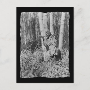 Carte Postale Cris amérindien vintage