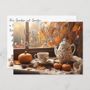Carte Postale Crisp Air Confortable Souvenirs Automne Feuilles T
