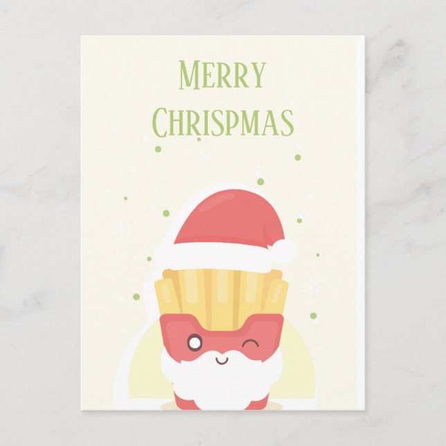 Carte Postale Crispy Patties Joyeux Noël Chrispé (Devant)