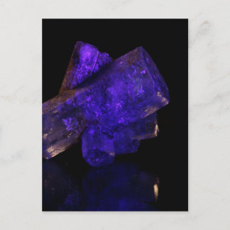 Carte Postale cristal bleu brillant