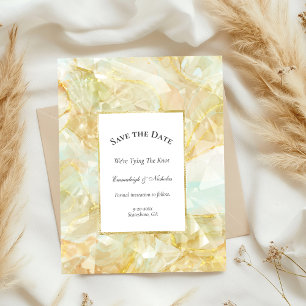 Carte Postale Cristal de champagne éclater Enregistrer la date