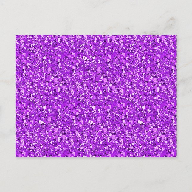 Carte Postale Cristal drusy - améthyste pourpre (Devant)