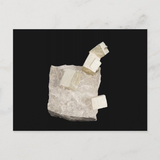 Carte Postale Cristaux de Pyrite en schiste (Devant)