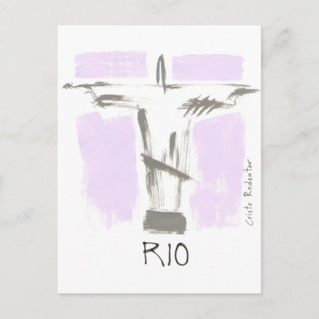 Carte Postale Cristo Redentor Rio Brasil (Devant)