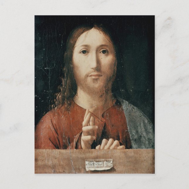 Carte Postale Cristo Salvator Mundi, 1465 (Devant)